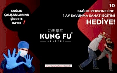 10 şanslı sağlık personeline 1 aylık savunma sanatı eğitimi hediye.